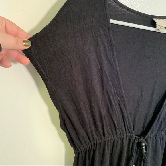 Merona Cover Up Dress V-Neck Black - Picture 7 of 10